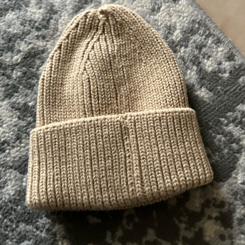 Beige beanie